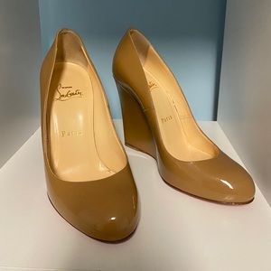 Christian Louboutin patent Ron Ron wedges size36.5